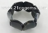 CGB3505 7.5 inches 30*40mm oval agate bracelets wholesale