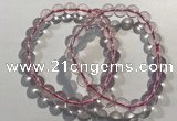 CGB4000 7.5 inches 8mm round rose quartz beaded bracelets