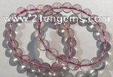 CGB4001 7.5 inches 10mm round rose quartz beaded bracelets