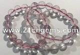 CGB4002 7.5 inches 12mm round rose quartz beaded bracelets