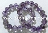 CGB4019 7.5 inches 12mm faceted round ametrine beaded bracelets