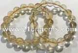 CGB4031 7.5 inches 10mm round citrine beaded bracelets wholesale