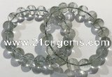 CGB4044 7.5 inches 11mm round green phantom quartz beaded bracelets
