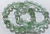 CGB4052 7.5 inches 12mm round green fluorite beaded bracelets