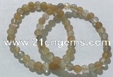 CGB4055 7.5 inches 6mm round moonstone beaded bracelets