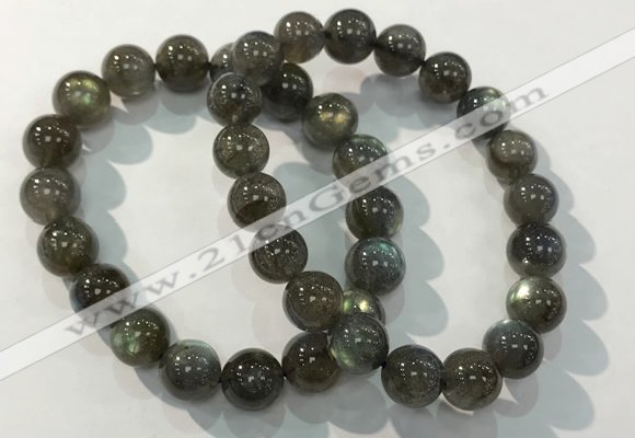 CGB4113 7.5 inches 10mm round labradorite beaded bracelets