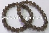 CGB4524 7.5 inches 8mm round grey moonstone beaded bracelets