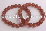 CGB4544 7.5 inches 10mm round golden sunstone beaded bracelets