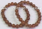 CGB4608 8mm - 9mm round golden rutilated quartz beaded bracelets