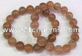 CGB4615 12mm - 13mm round golden rutilated quartz beaded bracelets