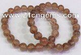 CGB4620 8mm - 9mm round golden rutilated quartz beaded bracelets