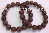 CGB4648 12mm - 13mm round red rutilated quartz beaded bracelets