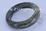 CGB471 Inner diameter 58mm fashion green silver line jasper bangle