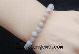 CGB5027 6mm, 8mm round colorful agate beads stretchy bracelets