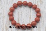 CGB5372 10mm, 12mm round red jasper beads stretchy bracelets