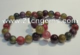 CGB651 7.5 inches 10.5mm - 11mm round natural ruby sapphire bracelet