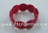 CGB700 8 inches 25*30mm agate gemstone bracelet wholesale