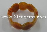 CGB701 8 inches 25*30mm agate gemstone bracelet wholesale