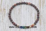 CGB7067 7 chakra 4mm brecciated jasper beaded meditation yoga bracelets