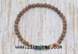 CGB7074 7 chakra 4mm elephant skin jasper beaded meditation yoga bracelets