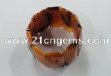 CGB709 8 inches 21*55mm agate gemstone bracelet wholesale