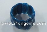 CGB711 8 inches 21*55mm agate gemstone bracelet wholesale