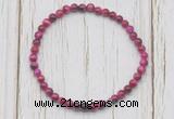 CGB7205 4mm tiny red tiger eye beaded meditation yoga bracelets