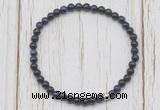 CGB7206 4mm tiny purple tiger eye beaded meditation yoga bracelets