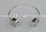 CGB723 13*18mm oval druzy agate gemstone bangles wholesale