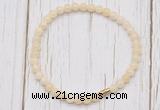 CGB7246 4mm tiny honey jade beaded meditation yoga bracelets