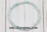 CGB7252 4mm tiny amazonite beaded meditation yoga bracelets