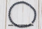 CGB7258 4mm tiny blue goldstone beaded meditation yoga bracelets