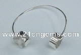 CGB726 15mm coin druzy agate gemstone bangles wholesale