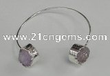 CGB727 15mm coin druzy agate gemstone bangles wholesale