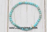 CGB7283 4mm tiny sea sediment jasper beaded meditation yoga bracelets