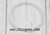 CGB7300 4mm tiny white moonstone beaded meditation yoga bracelets