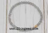 CGB7305 4mm tiny labradorite beaded meditation yoga bracelets