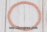 CGB7306 4mm tiny sunstone beaded meditation yoga bracelets