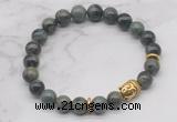 CGB7367 8mm kambaba jasper bracelet with buddha for men or women