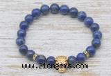 CGB7418 8mm lapis lazuli bracelet with tiger head for men or women