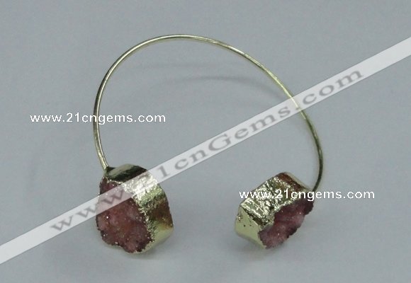 CGB777 13*18mm - 15*20mm freeform druzy agate gemstone bangles