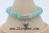 CGB7820 8mm peru amazonite bead with luckly charm bracelets