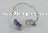 CGB783 13*18mm - 15*20mm nuggets druzy quartz gemstone bangles