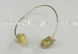 CGB785 13*18mm - 15*20mm nuggets druzy quartz gemstone bangles