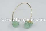 CGB787 13*18mm - 15*20mm nuggets druzy quartz gemstone bangles