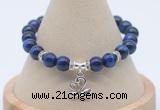 CGB7924 8mm blue tiger eye bead with luckly charm bracelets