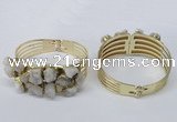 CGB821 30*68mm - 30*70mm druzy agate gemstone bangles wholeasale