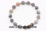 CGB8217 8mm Botswana agate & yellow tiger eye beaded stretchy bracelets