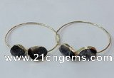 CGB841 15*20mm - 18*25mm freeform druzy agate gemstone bangles