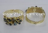 CGB845 30*68mm - 30*70mm druzy agate gemstone bangles wholeasale